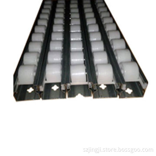 Iron Frame White Wheel Pipe Rack Roller Track in 40 mm Width